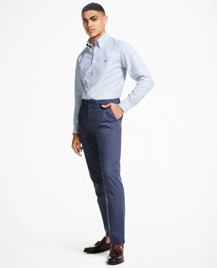 Milano Fit Stretch Houndstooth Chino Pants, image 2