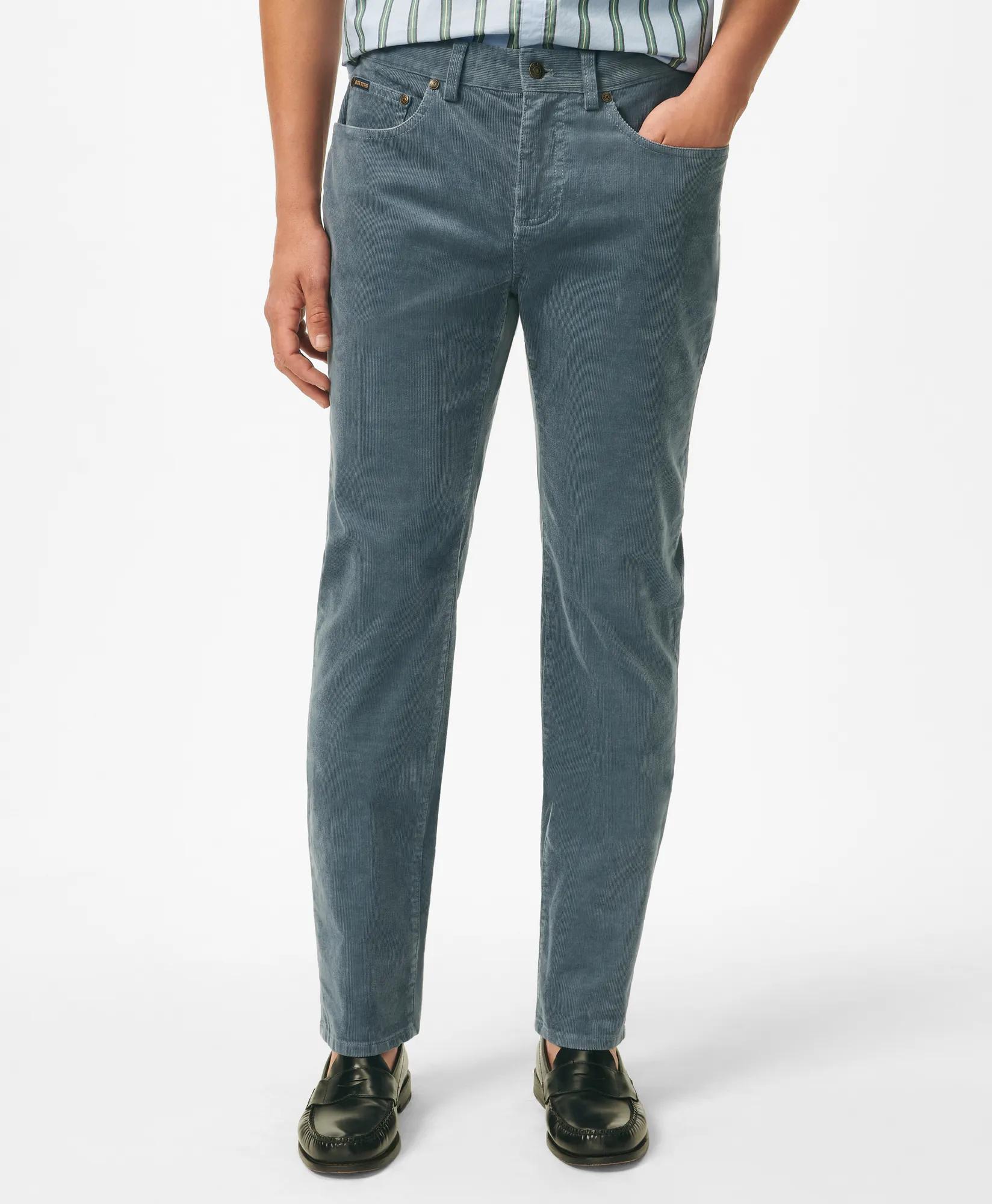 Slim Fit Five-Pocket Stretch Corduroy Pants