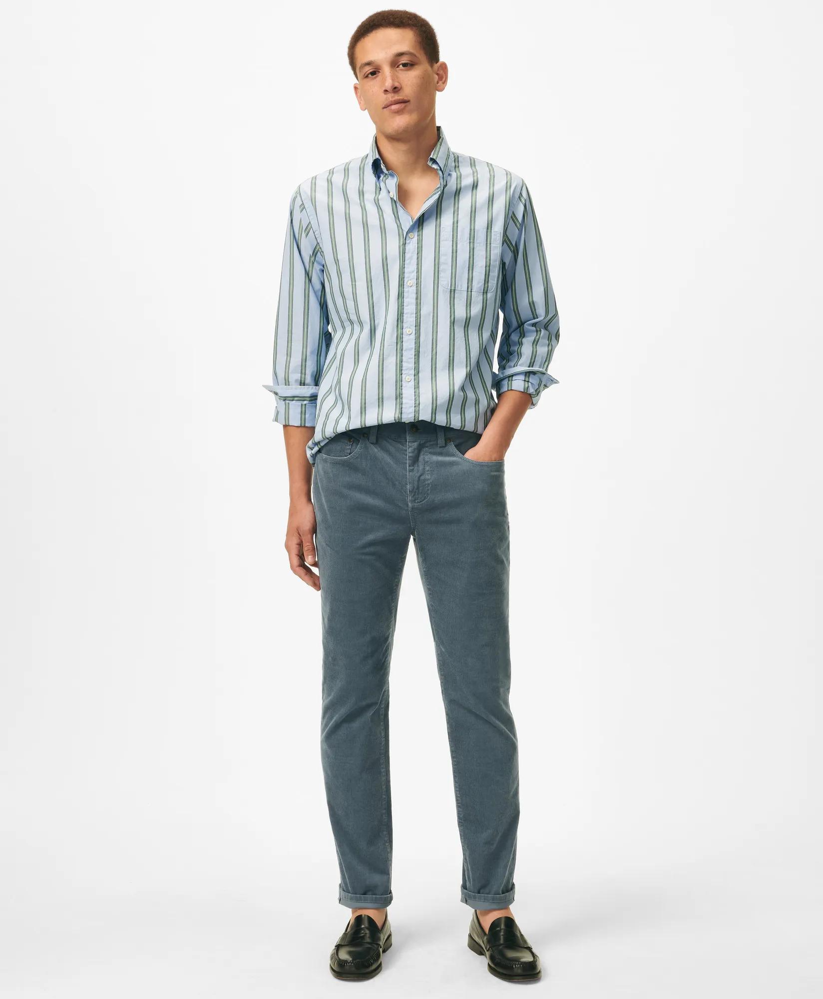 Slim Fit Five-Pocket Stretch Corduroy Pants