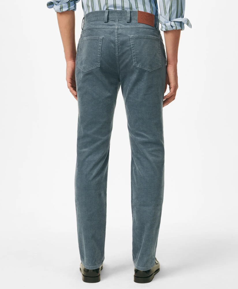 Slim Fit Five-Pocket Stretch Corduroy Pants, image 3