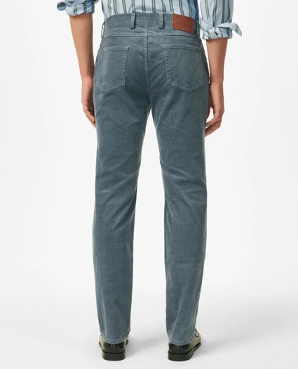Slim Fit Five-Pocket Stretch Corduroy Pants, image 3