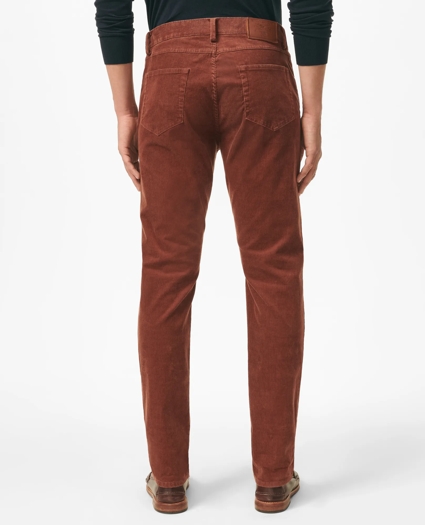 Slim Fit Five-Pocket Stretch Corduroy Pants, image 2