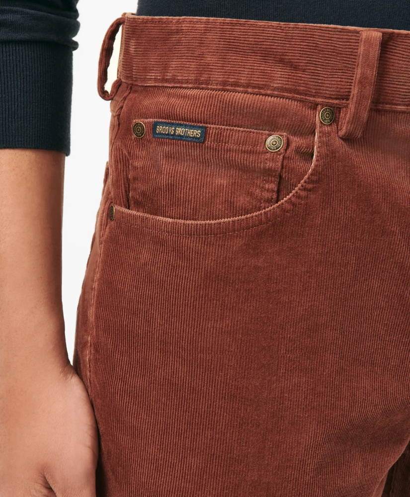 Slim Fit Five-Pocket Stretch Corduroy Pants, image 3