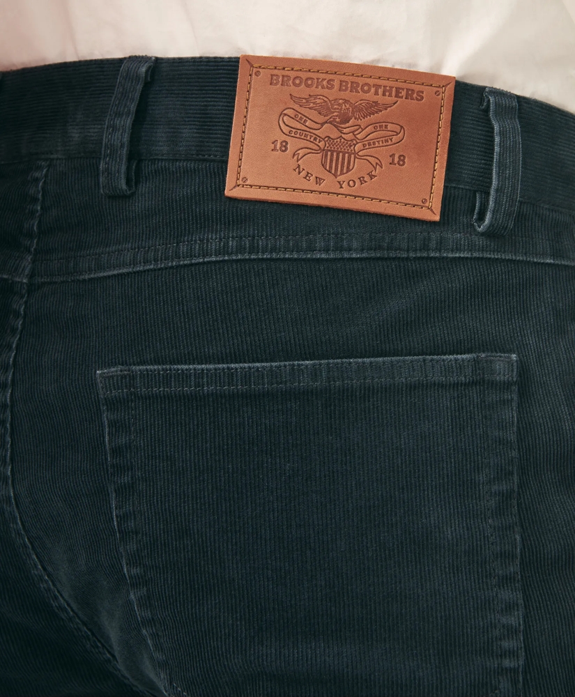 Slim Fit Five-Pocket Stretch Corduroy Pants, image 3