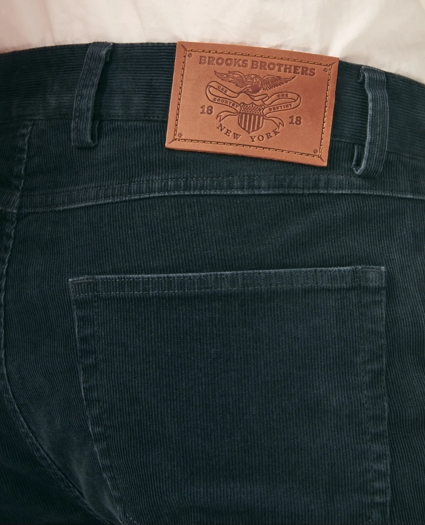 Slim Fit Five-Pocket Stretch Corduroy Pants, image 3
