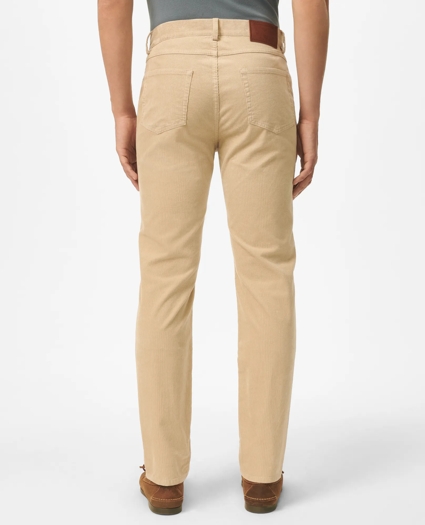Slim Fit Five-Pocket Stretch Corduroy Pants, image 2
