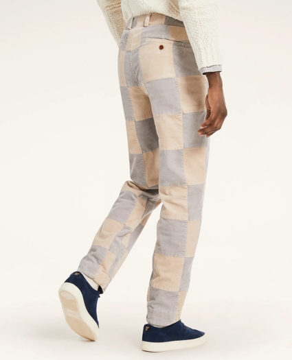 Milano Fit Patchwork Stretch Corduroy Pants, image 3