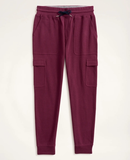 Ribbed French Terry Cargo Joggers, image 2