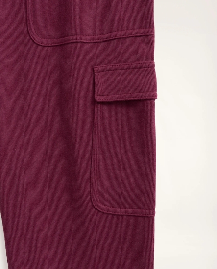 Ribbed French Terry Cargo Joggers, image 3
