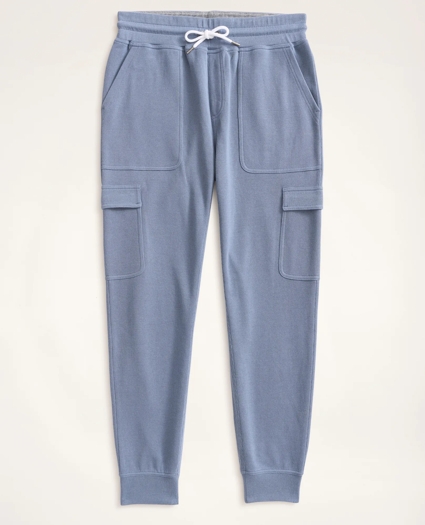 Ribbed French Terry Cargo Joggers, image 2