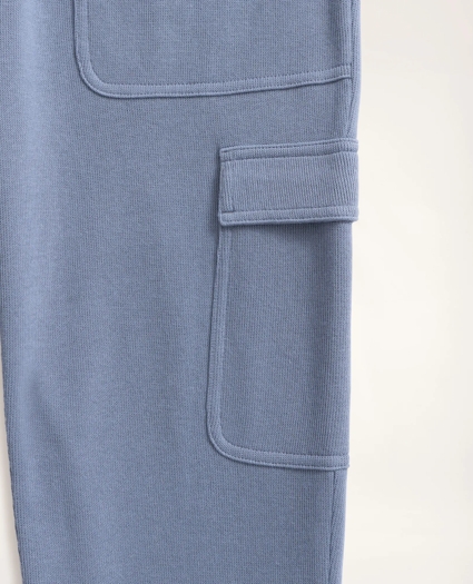 Ribbed French Terry Cargo Joggers, image 3