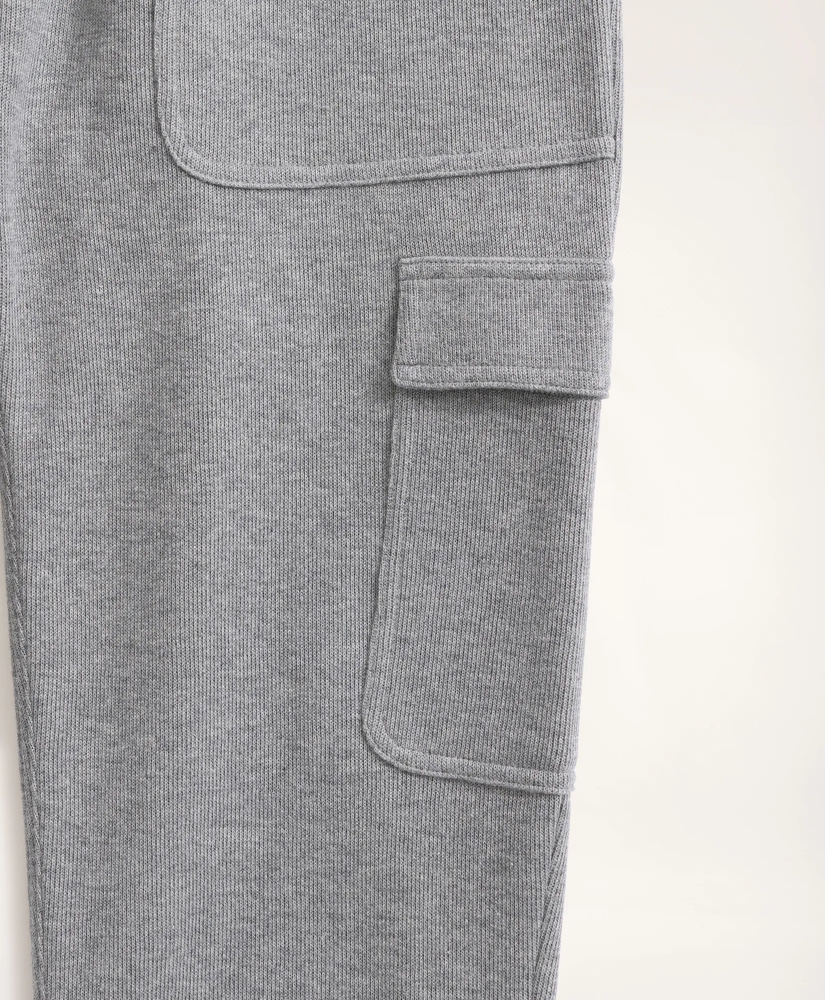 Ribbed French Terry Cargo Joggers, image 3