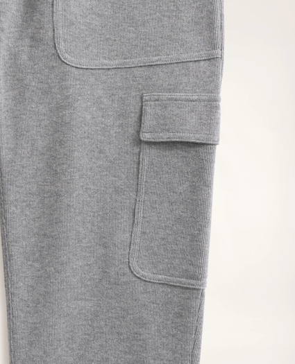 Ribbed French Terry Cargo Joggers, image 3