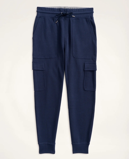 Ribbed French Terry Cargo Joggers, image 2