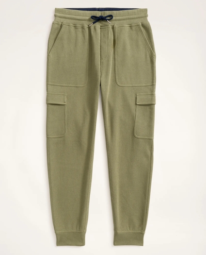 Ribbed French Terry Cargo Joggers, image 2