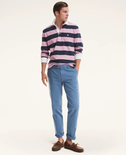 Milano Slim-Fit Washed Canvas Chino Pants, image 2