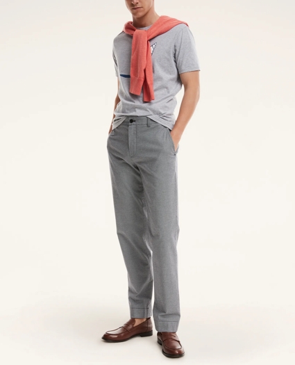 Milano Slim-Fit Mini-Houndstooth Stretch Advantage Chino® Pants, image 1