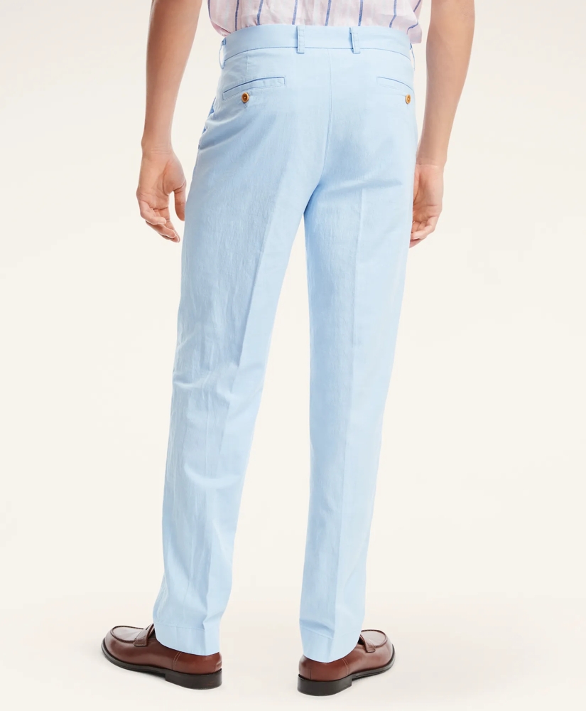 Milano Slim-Fit Stretch Cotton Linen Chino Pants, image 3
