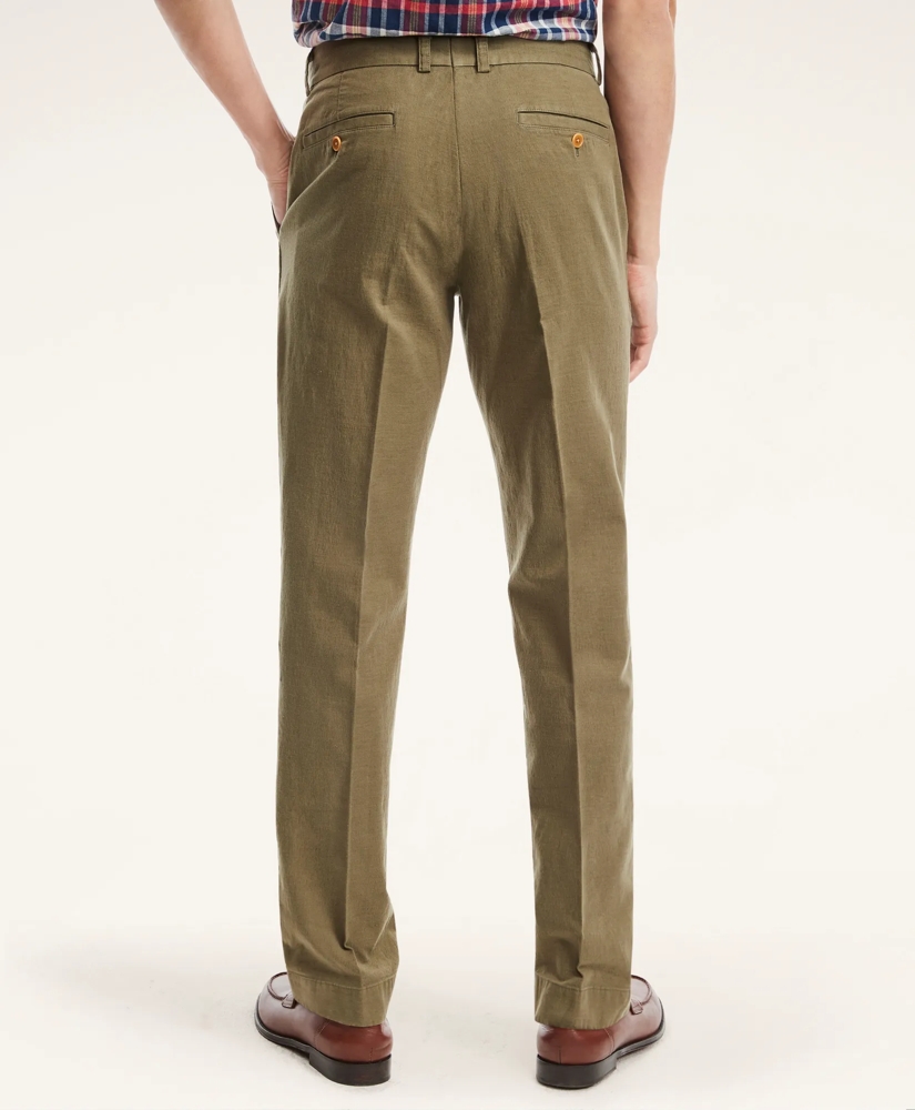 Milano Slim-Fit Stretch Cotton Linen Chino Pants, image 3