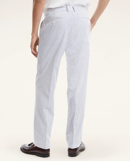 Milano Slim-Fit Cotton Seersucker Stripe Pants, image 4