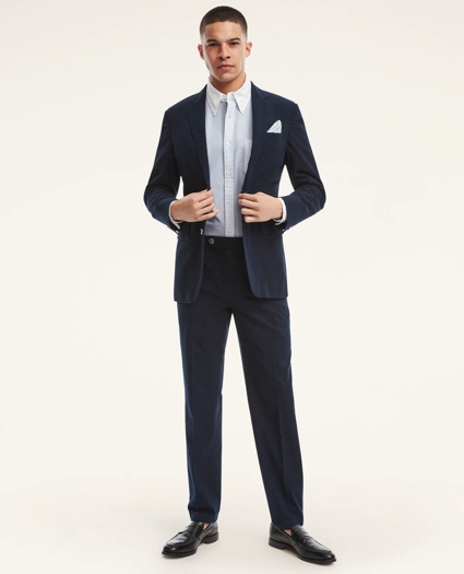 Milano Slim-Fit Cotton Seersucker Pants, image 3