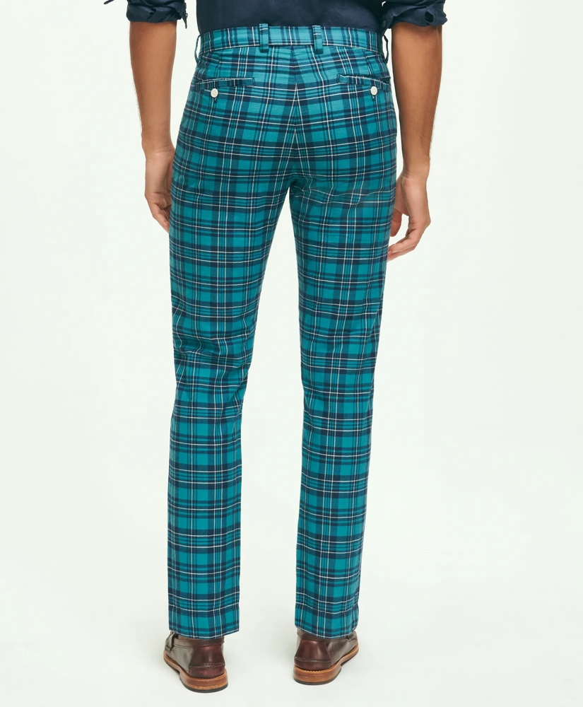 Milano Slim-Fit Cotton Madras Pants, image 3
