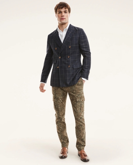 Cotton Canvas Floral Camouflage  Pants, image 2
