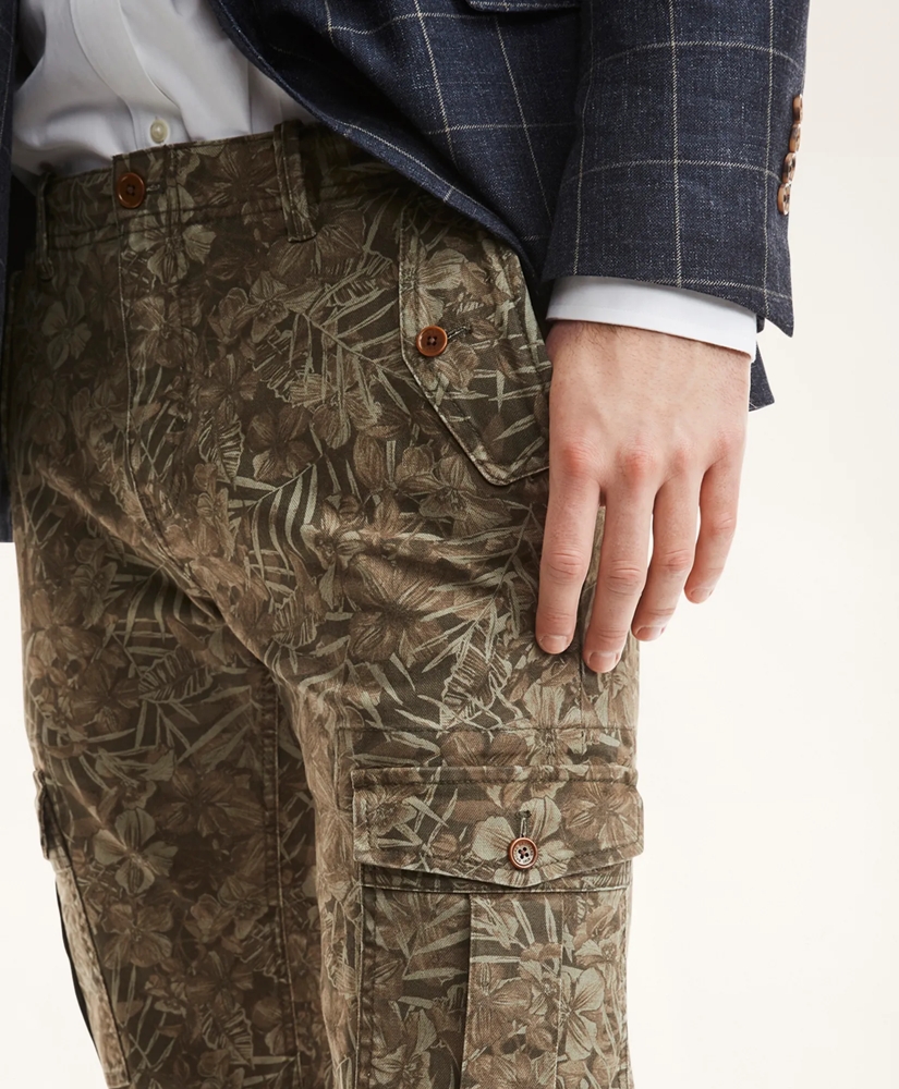 Cotton Canvas Floral Camouflage  Pants, image 3