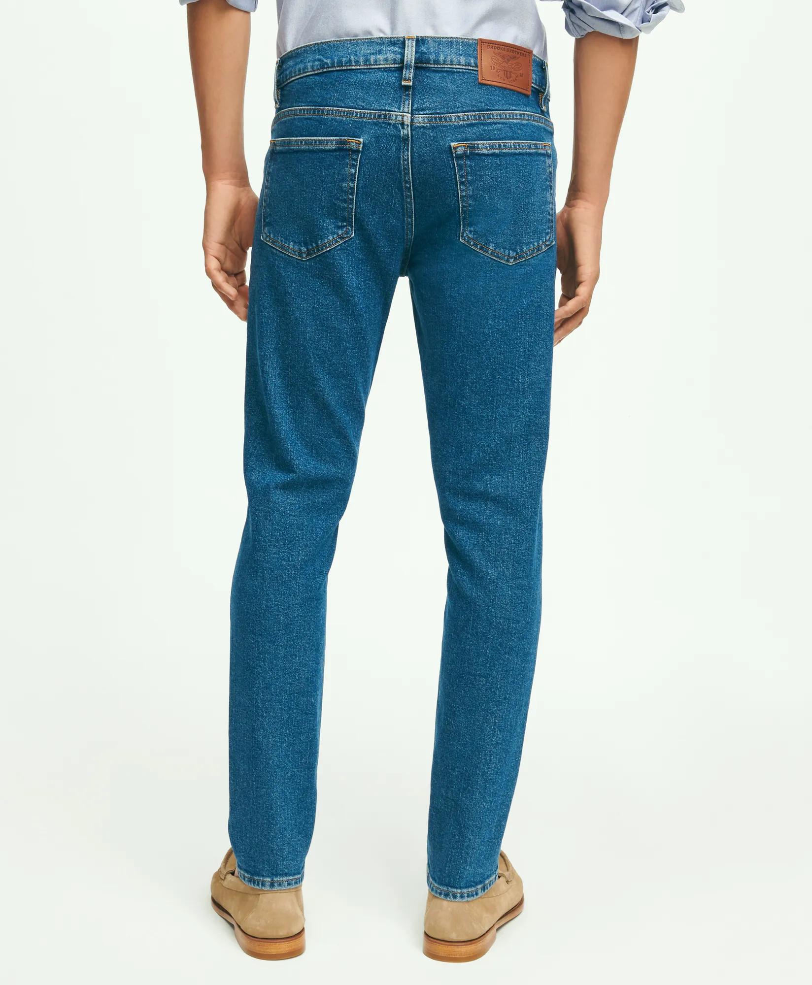 Slim Fit Denim Jeans - Medium Blue