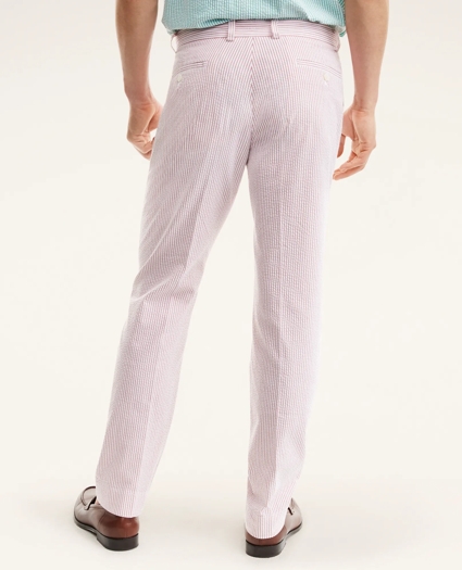 Milano Slim-Fit Cotton Seersucker Stripe Pants, image 3