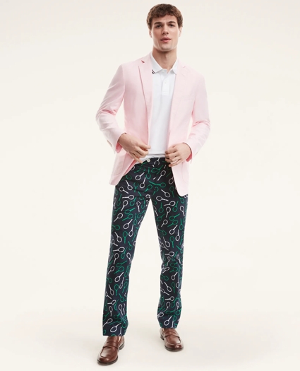 Milano Slim-Fit Tennis Print Pants, image 2