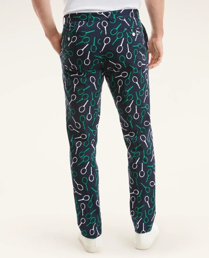 Milano Slim-Fit Tennis Print Pants, image 4
