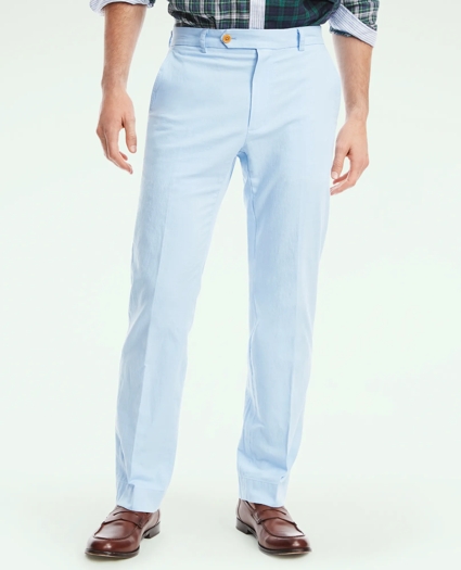 Clark Straight-Fit Stretch Cotton Linen Chino Pants, image 1