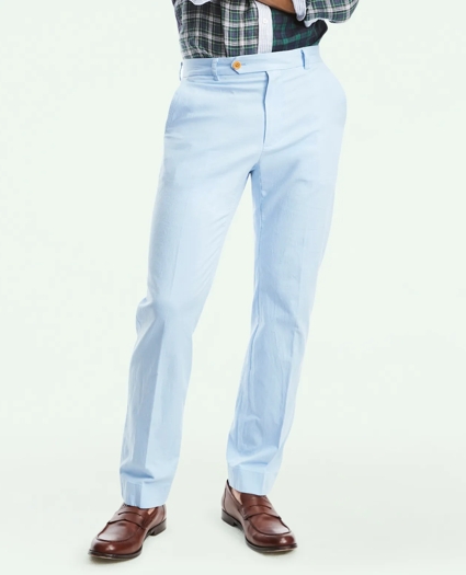 Clark Straight-Fit Stretch Cotton Linen Chino Pants, image 2