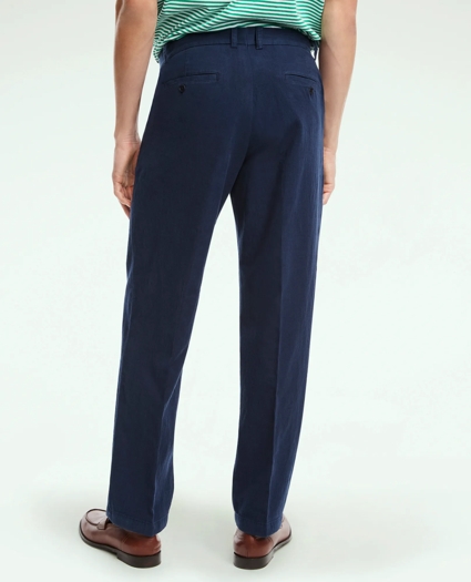 Clark Straight-Fit Stretch Cotton Linen Chino Pants, image 3