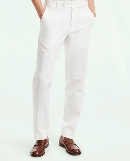 Clark Straight-Fit Stretch Cotton Linen Chino Pants, image 3