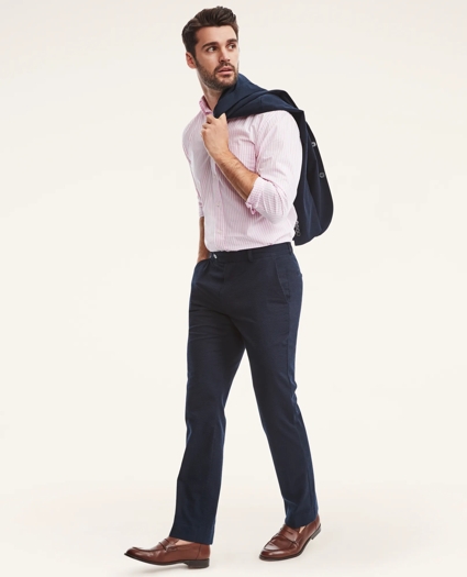Clark Straight-Fit Cotton Seersucker Pants, image 3