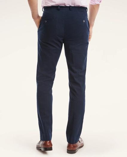 Clark Straight-Fit Cotton Seersucker Pants, image 4