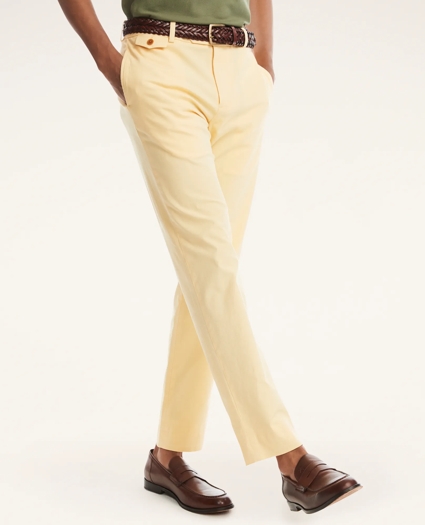 Milano Slim-Fit Stretch Supima® Cotton Poplin Chino Pants, image 1