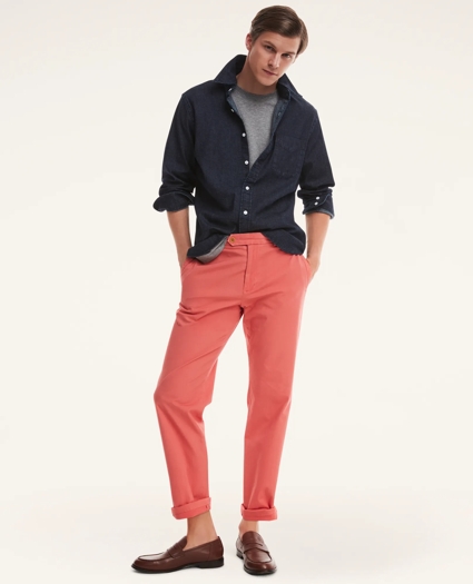 Clark Straight-Fit Stretch Supima® Cotton Poplin Chino Pants, image 1