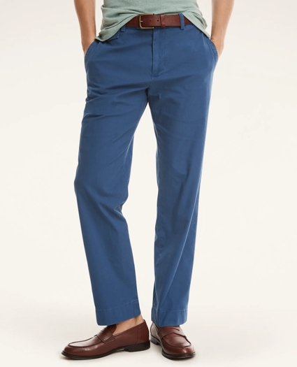 Clark Straight-Fit Stretch Supima® Cotton Poplin Chino Pants, image 1