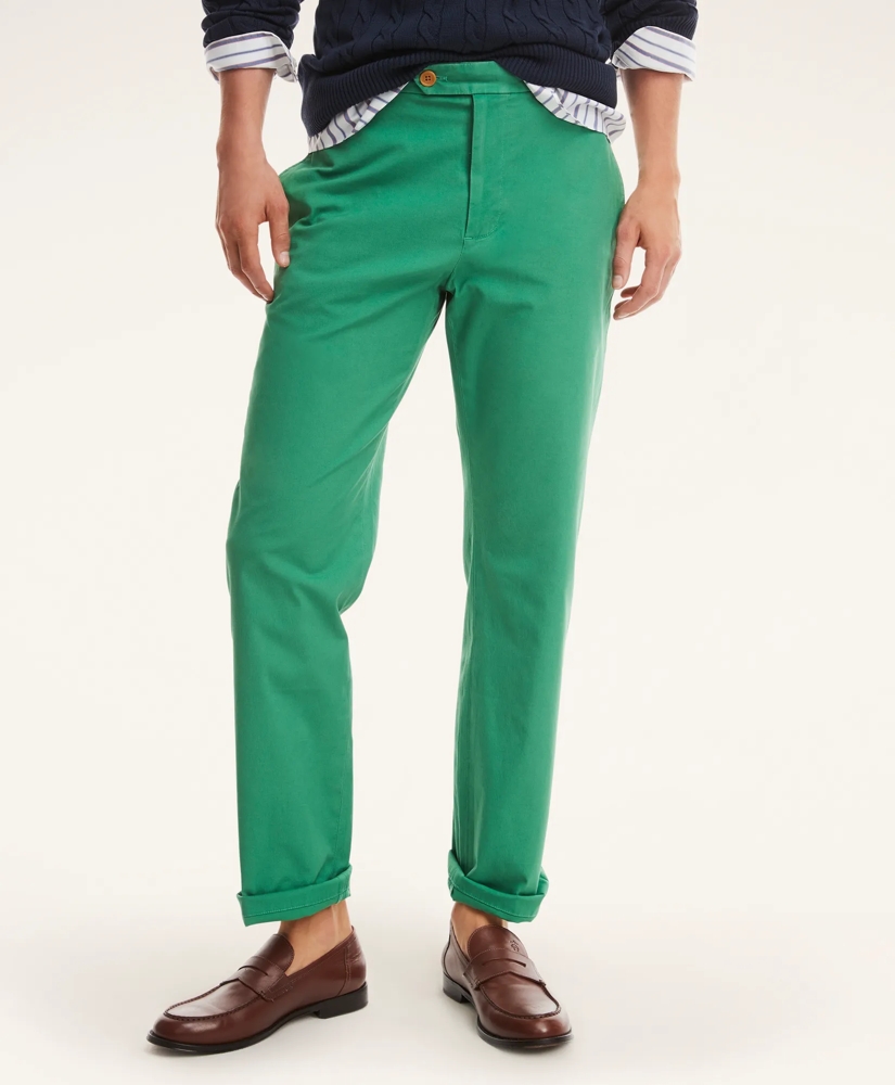 Clark Straight-Fit Stretch Supima® Cotton Poplin Chino Pants, image 2