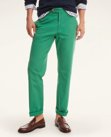 Clark Straight-Fit Stretch Supima® Cotton Poplin Chino Pants, image 2