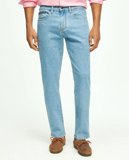 Straight Fit Denim Jeans, image 1