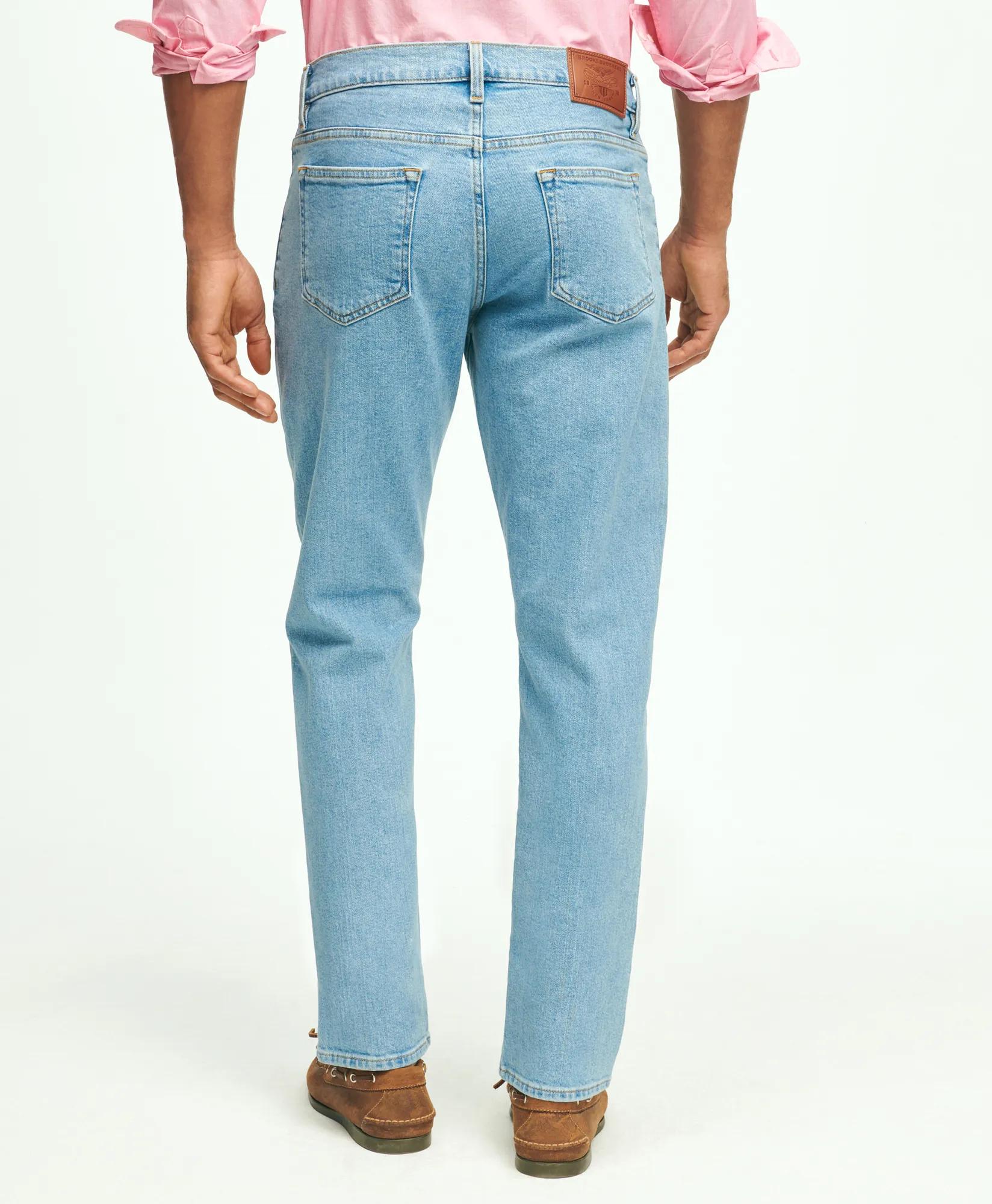 Straight Fit Denim Jeans, image 2