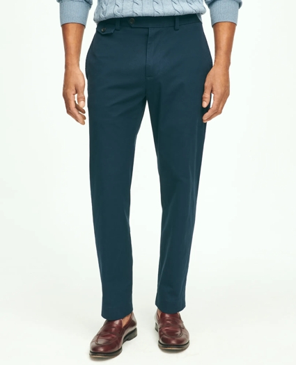 Milano Slim-Fit Stretch Supima® Cotton Washed Chino Pants, image 1