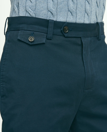 Milano Slim-Fit Stretch Supima® Cotton Washed Chino Pants, image 3