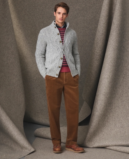 Traditional Fit Cotton Wide-Wale Corduroy Pants, image 4
