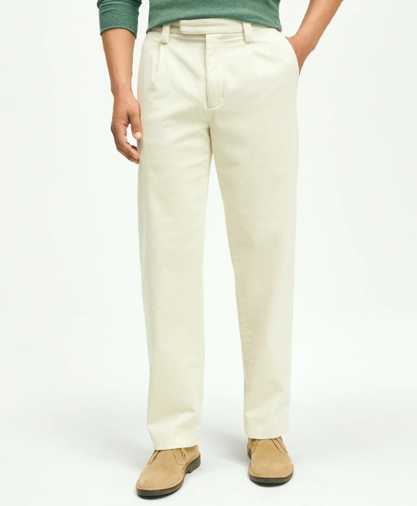 Traditional Fit Cotton Wide-Wale Corduroy Pants, image 1