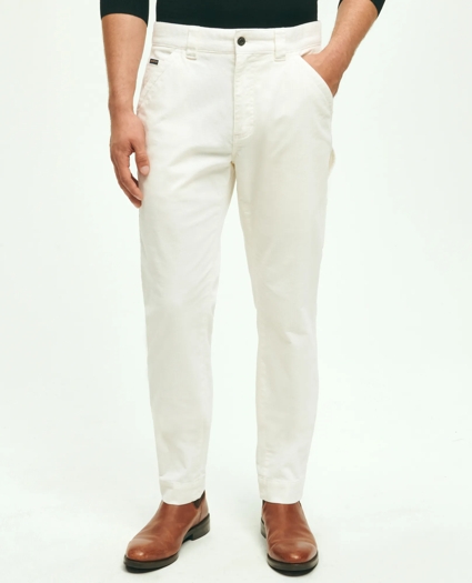 Slim Fit Stretch Cotton Corduroy Carpenter Pants, image 1